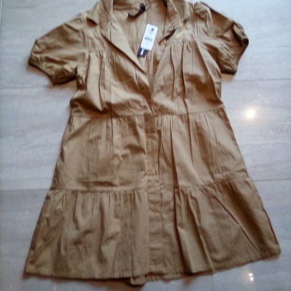 Design Lab Poplin Mini Dress - Picture 1 of 2